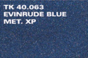 Spraymaling evinrude blue xp