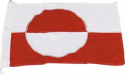 Flag grønland 75 cm. syet