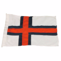 Flag færøerne 50 cm. syet