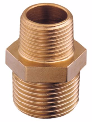 Brystnippel  3/8- 1/2" bronze