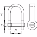 Sjækel m/kærv skrue 5x24mm