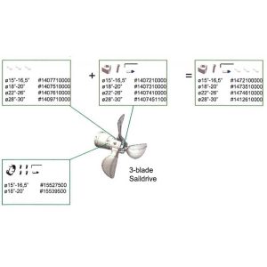 Gori zink-ring sæt 3-bl. SD 18-20"