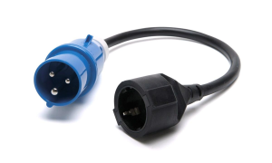 Adapterkabel CEE han - Schuko hun