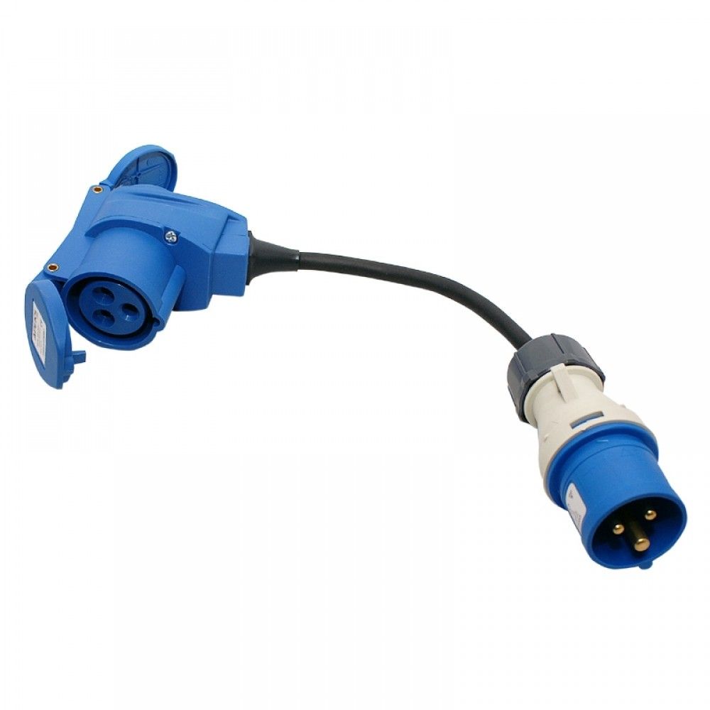 Adapterkabel Schuko han - CEE hun / Schuko hun