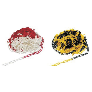 Plastkæde rød/hvid 6 mm 25m polyethylen