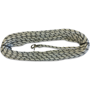 Liros fald m/svirvelhage 12mm x 45 mtr hvid/sort