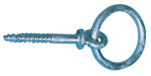 Fortøjningsring træskrue galv 8x60mm