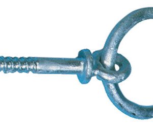 Fortøjningsring træskrue galv 8x60mm