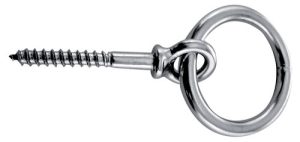 Bådring med træskrue rf 10mm