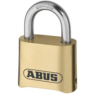Abus kode hængelås messing med RF bøjle