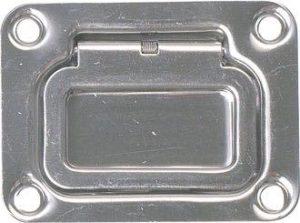 Dørkring med fjeder 75x57mm dybde 13mm RF stål