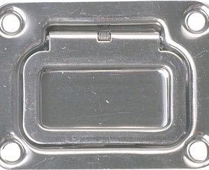 Dørkring med fjeder 75x57mm dybde 13mm RF stål