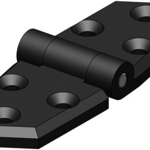 Trudesign hængsel kort sort 96x35mm