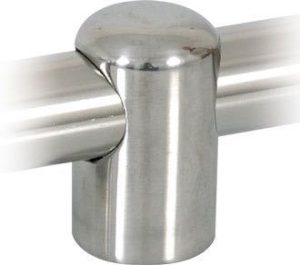 Gelænderholder RF stål Ø22mm - åben