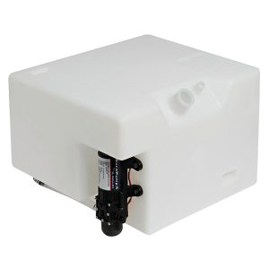 Septiktanke 32l hvid med 12v macerator 40x26x34cm