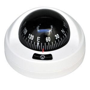 Riviera kompas ARIES - hvid med hvid kompas rose 12V lys