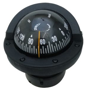 Riviera kompas ZENITH BZ1 SLIM 80mm nedbygning, sort