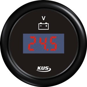 Kus digital voltmeter 9-32v, sort, 12/24V