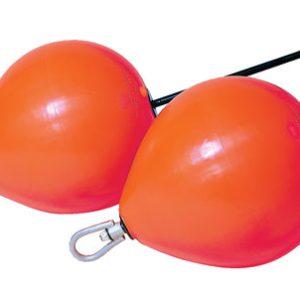 Polyform CCE4 fortøjningsbøje kort stang 855x540mm rød