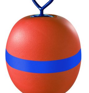 Polyform MR40 fortøjningsbøje kort stang L 600mm Ø285mm rød