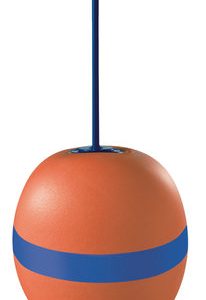 Polyform MG40 fortøjningsbøje lang stang L 890mm Ø285mm rød