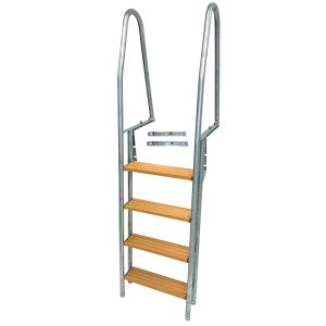 Brostige 4 trin varm galvaniseret længde 190cm bredde 49cm