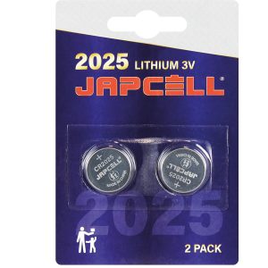 Japcell CR2025 3V lithium batteri 2 stk