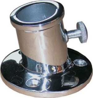 Flagstangsholder RF stål dæksmonteret Ø: 32mm