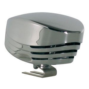 Enk.el horn 12V mini forkromet