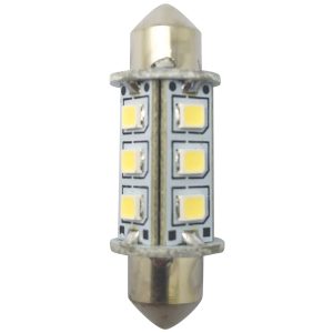 1852 LED lantern pinolpære 37mm 10-36V 1,2/10W 6000K - 2