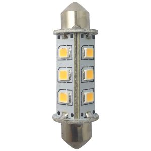 1852 LED pinolpære 42mm 10-36vdc 1,2/10W omni - 2 pak