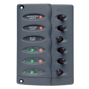 BEP lux strømpanel 6 kont.12V