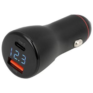 1852 quick oplader 12-24V, USB A & C