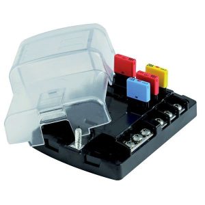 Sikringsboks til 6 sikringer max 20Amp
