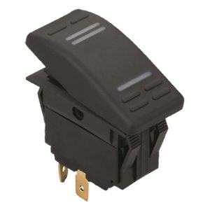 Kontakt 6 poler med LED (on)- off -(on)