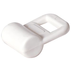 Sejlslæde i hvid nylon Ø12mm