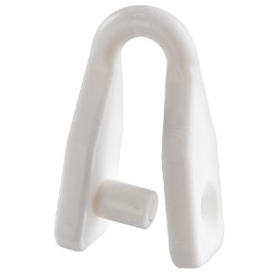 Sjækel hvid nylon Ø6mm