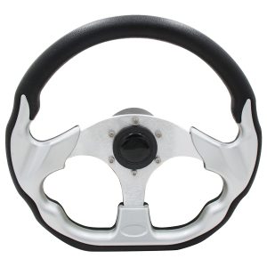 Sportsrat sort med alu, Ø318x303mm, med