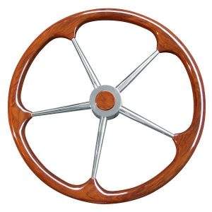 Stålrat m. teakring Ø100cm