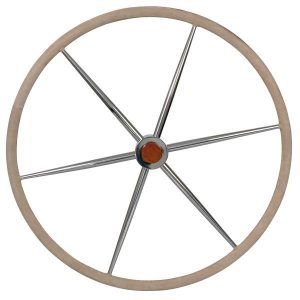 Stålrat med læder Ø70cm