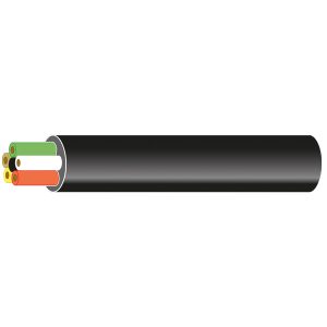 Max Power Kabel til styrestrøm 6 x 0.5mm2 sort 25 meter