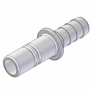 Whale adapter 1/2" flex slange han, Bulk 100stk.