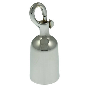 Gelænder endefæste m.hage Blank Crom