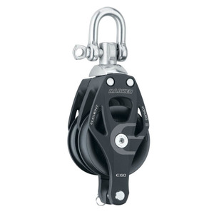 Harken Element blok 60 mm dobbelt m. svirvel og Ca