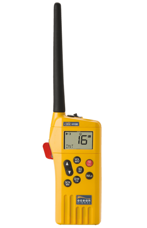 Ocean Signal SafeSea V100 GMDSS VHF Radio m. "headset stik"
