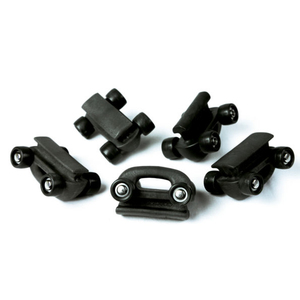 Rutgerson Slæde til webbing 20 mm med store hjul