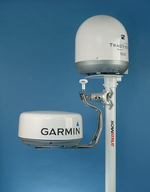 Scanstrut DLMP2-30F Selv nivellerende radarmast for dobbelt