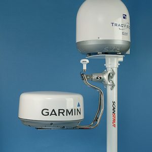 Scanstrut DLMP2-45R Selv nivellerende radarmast for dobbelt
