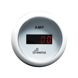 Wema Amp.meter sæt +/- 150 Amp Hvidt