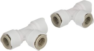 Whale WX1502 Quick Connect Equal T-stykke 15mm (2stk)